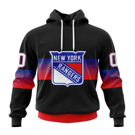 NHL New York Rangers Special Black And Gradient Design,QTNHL080524A1405