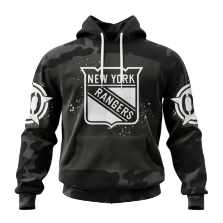 NHL New York Rangers Special Black Camo Design For Veterans Day,QTNHL080524A1608