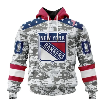 NHL New York Rangers Special Camo Design For Veterans Day,QTNHL080524A1801