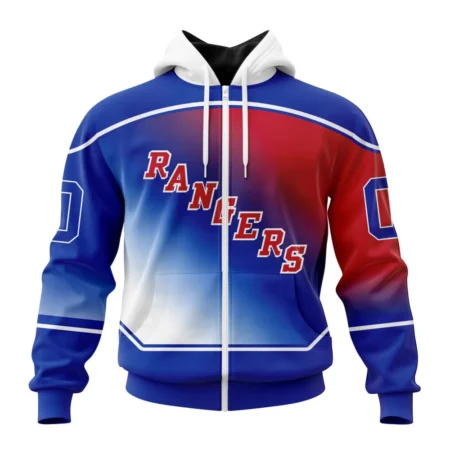 NHL Personalized Name And Number, New York Rangers Personalize Gradient Series Concept,QTNHL Personalized Name And Number,080524B187