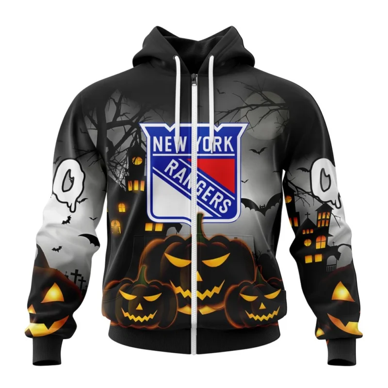 NHL Personalized Name And Number, New York Rangers Special Design For Halloween,QTNHL Personalized Name And Number,080524B1993