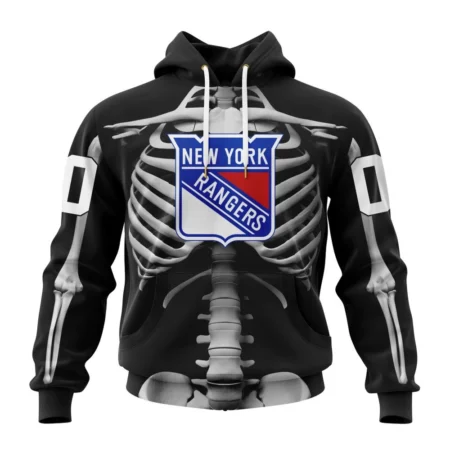 NHL New York Rangers Special Skeleton Costume For Halloween,QTNHL080524A2024