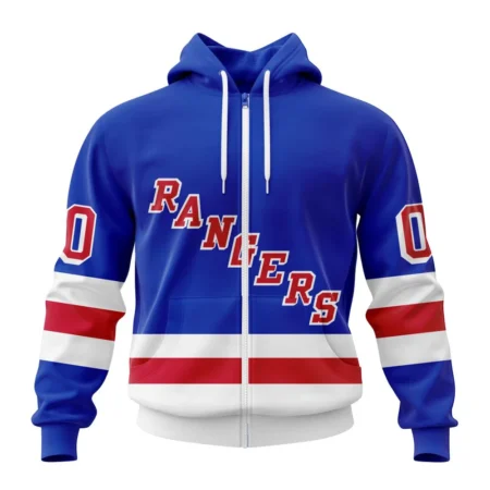 NHL Personalized Name And Number, New York Rangers Personalized  Home Kits,QTNHL Personalized Name And Number,080524B209