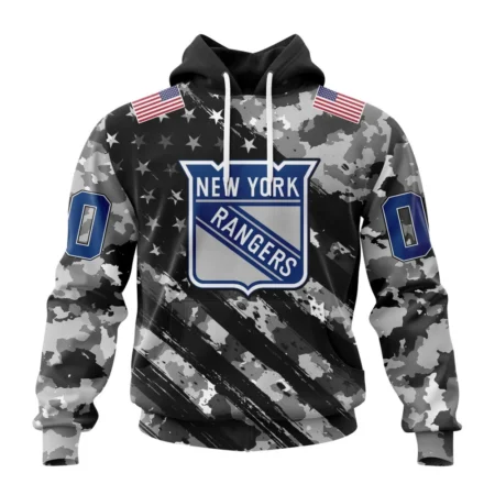 NHL New York Rangers Special Camo Military Design,QTNHL080524A2174