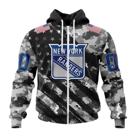 NHL Personalized Name And Number, New York Rangers Special Camo Military Design,QTNHL Personalized Name And Number,080524B2174