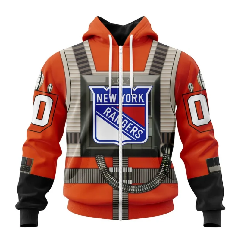 NHL Personalized Name And Number, New York Rangers Star Wars Rebel Pilot Design,QTNHL Personalized Name And Number,080524B2324