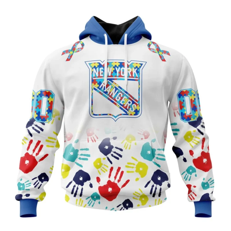 NHL New York Rangers Special Autism Awareness Design,QTNHL080524A2501