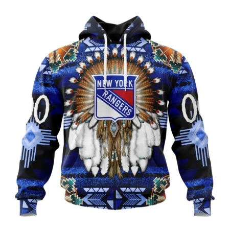 NHL New York Rangers Special Native Costume Design,QTNHL080524A2681