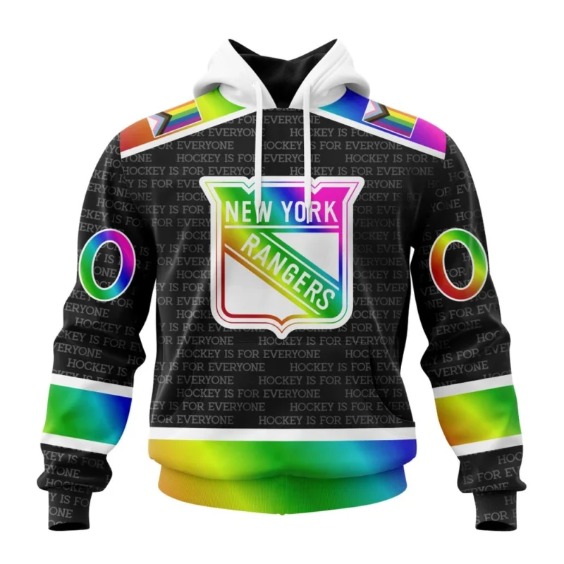 NHL New York Rangers Special Pride Design Hockey Is For Everyone,QTNHL080524A2707