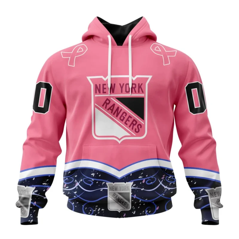 NHL New York Rangers, Specialized Unisex For Hockey Fights Cancer,QTNHL080524A2822