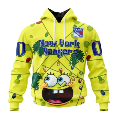 New York Rangers, Specialized Jersey With Spongebob ,QTNHL080524A3259