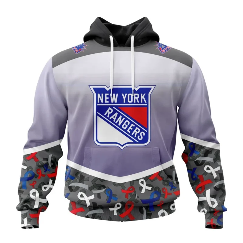 NHL New York Rangers, Specialized Sport Fights Again All Cancer ,QTNHL080524A3355