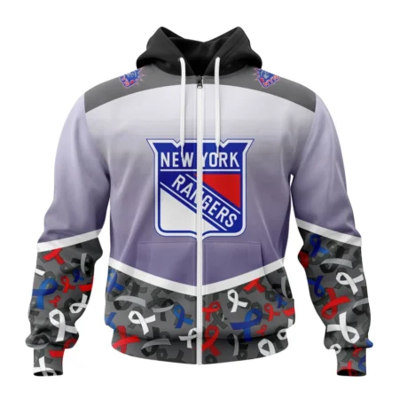 NHL New York Rangers, Specialized Sport Fights Again All Cancer ,QTNHL 080524B3355