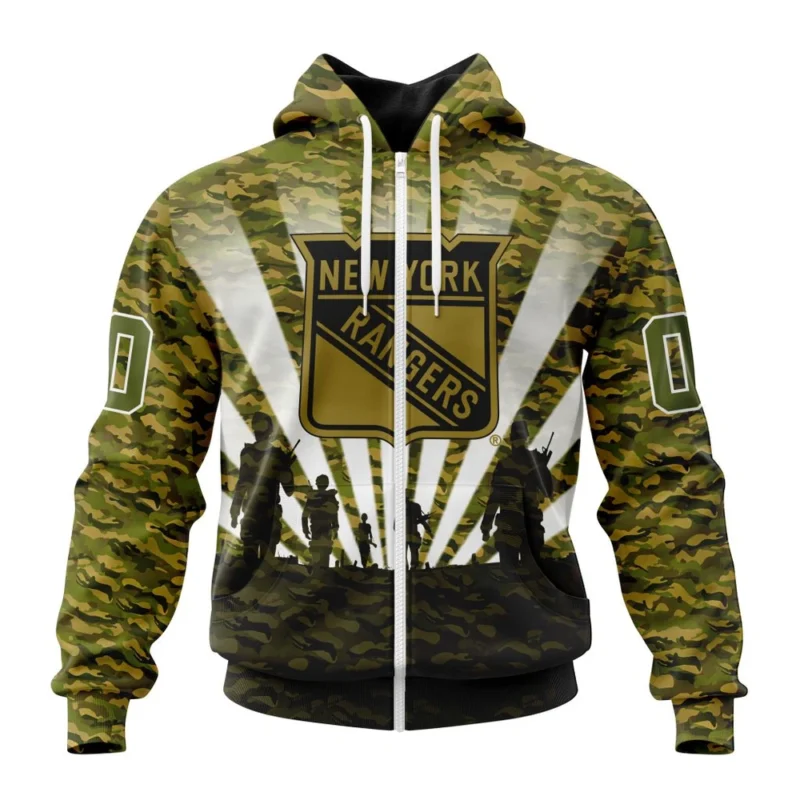 NHL New York Rangers Special Military Camo Kits For Veterans Day And Rememberance Day,QTNHL 080524B3472