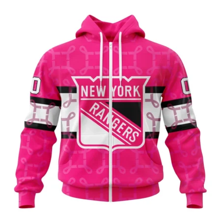 NHL New York Rangers, Specialized Design I Pink I Can, In October We Wear Pink Breast Cancer,QTNHL 080524B3617