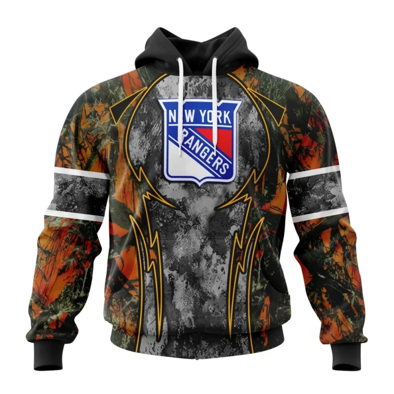 NHL New York Rangers, Specialized Design Wih Camo Concepts For Hungting In Forest,QTNHL080524A3646