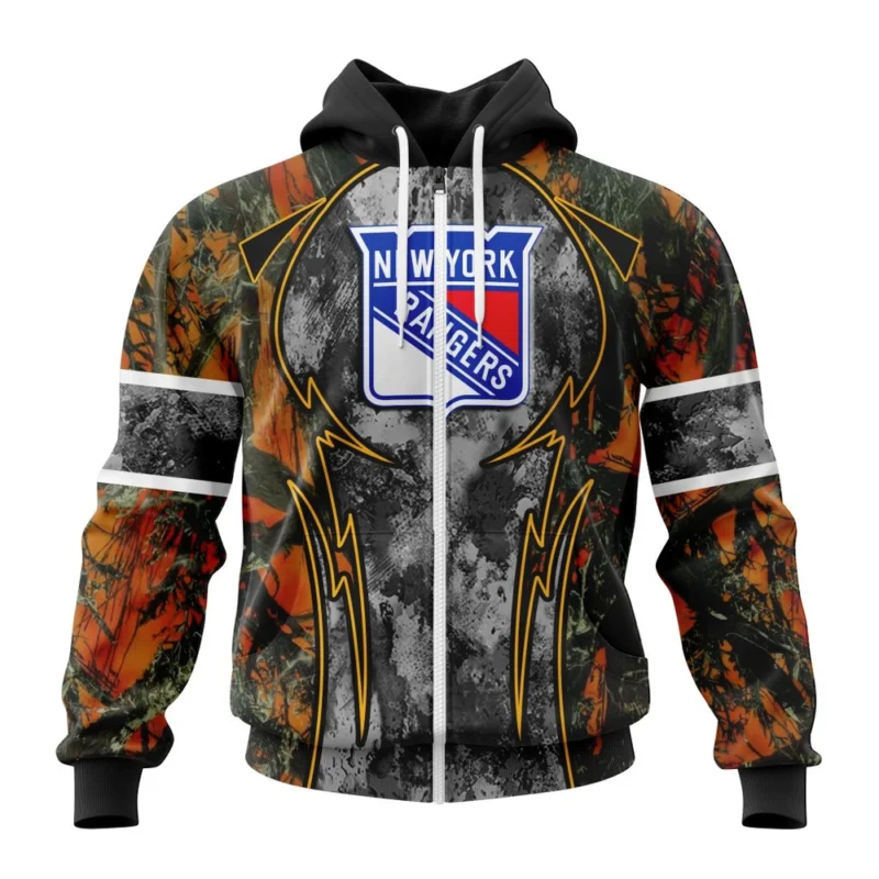 NHL New York Rangers, Specialized Design Wih Camo Concepts For Hungting In Forest,QTNHL 080524B3646