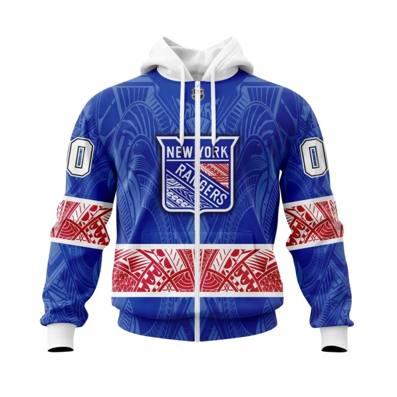 New York Rangers, Specialized Native With Samoa Culture ,QTNHL 080524B3890