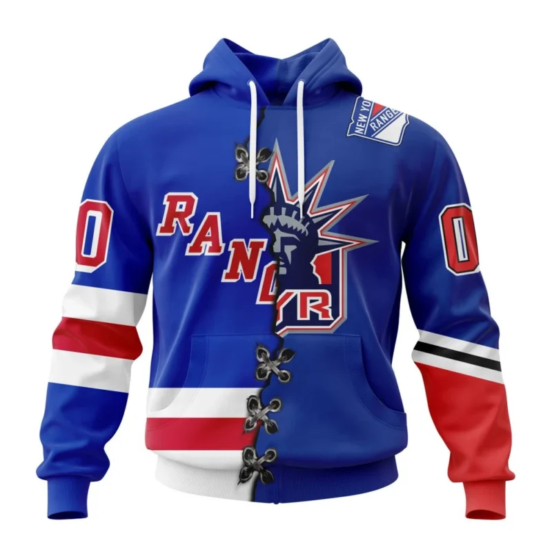 NHL New York Rangers Special Home Mix Reverse Retro Personalized Kits,QTNHL080524A929