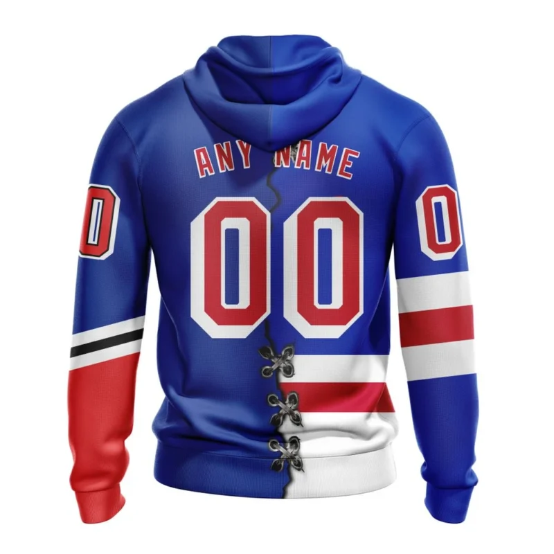 NHL New York Rangers Special Home Mix Reverse Retro Personalized Kits,QTNHL080524A929