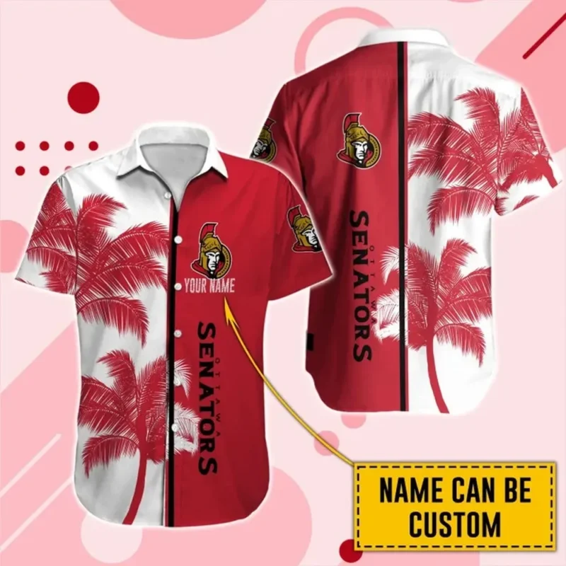 Ottawa Senators  Tropical Style Mix Color National Hockey League Hawaiian Shirt All Over Prints QTHWQ310724A30