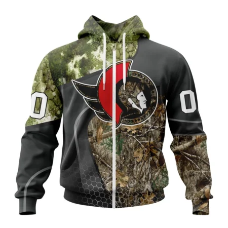 NHL Personalized Name And Number, Ottawa Senators Special Hunting Camo Design,QTNHL Personalized Name And Number,080524B1310