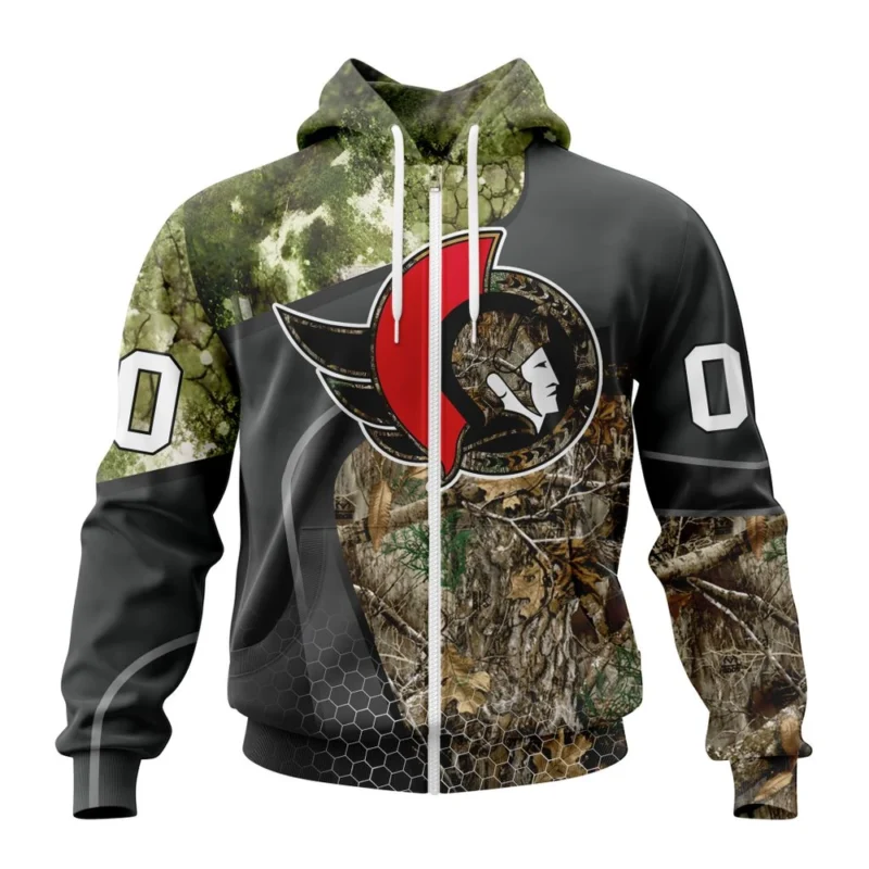 NHL Personalized Name And Number, Ottawa Senators Special Hunting Camo Design,QTNHL Personalized Name And Number,080524B1310