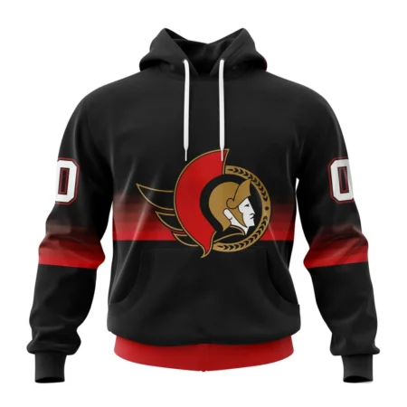 NHL Ottawa Senators Special Black And Gradient Design,QTNHL080524A1404