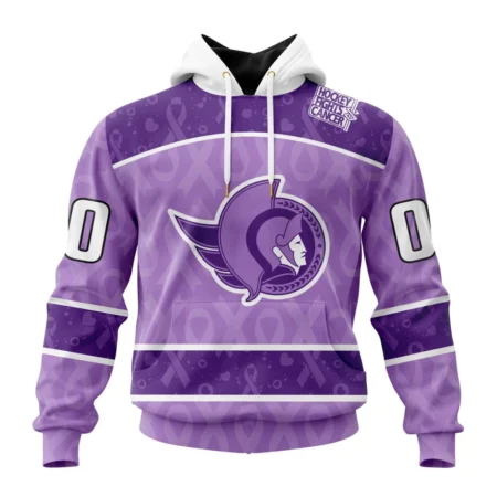 NHL Ottawa Senators New Lavender Hockey Fight Cancer,QTNHL080524A1480