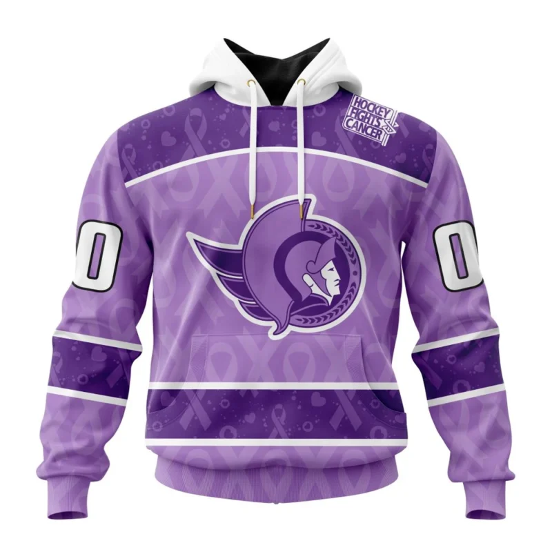 NHL Ottawa Senators New Lavender Hockey Fight Cancer,QTNHL080524A1480