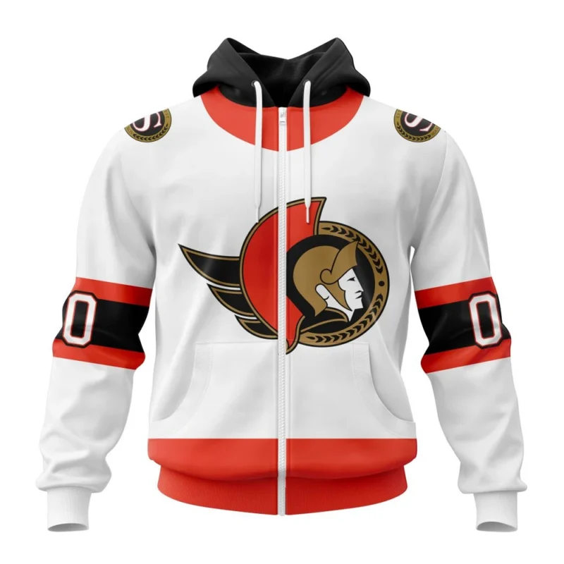 NHL Personalized Name And Number, Ottawa Senators Personalized  Away Kits,QTNHL Personalized Name And Number,080524B1547