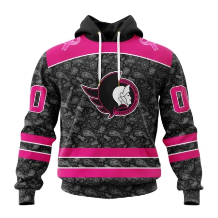 NHL Ottawa Senators Special Pink In The Rink Fight Breast Cancer,QTNHL080524A2080