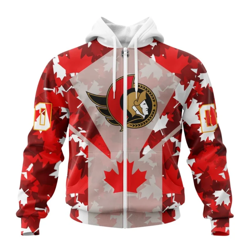 Ottawa Senators, Special Concept For Canada Day,QTNHL Personalized Name And Number,080524B2156