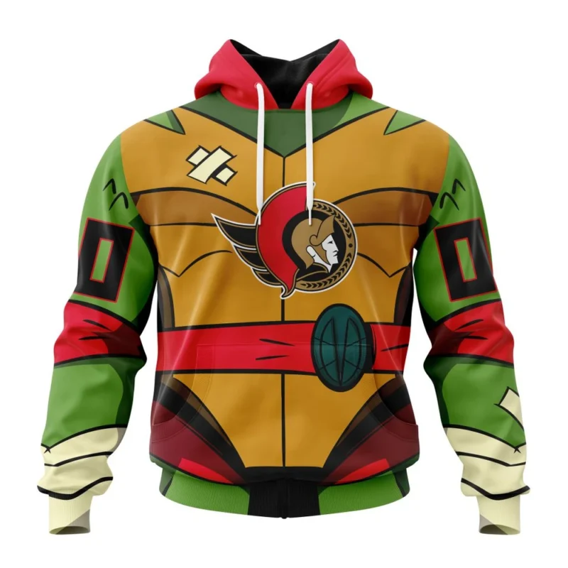 NHL Ottawa Senators Special Teenage Mutant Ninja Turtles Design,QTNHL080524A2266