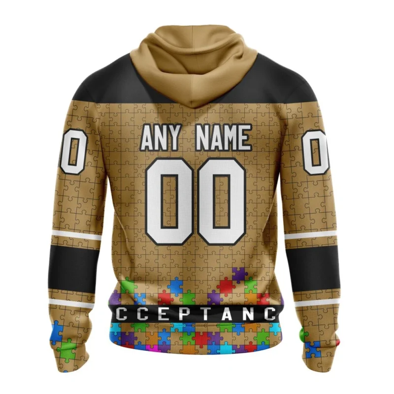 NHL Personalized Name And Number, Ottawa Senators, Specialized Unisex Kits Hockey Fights Against Autism,QTNHL Personalized Name And Number,080524B2654