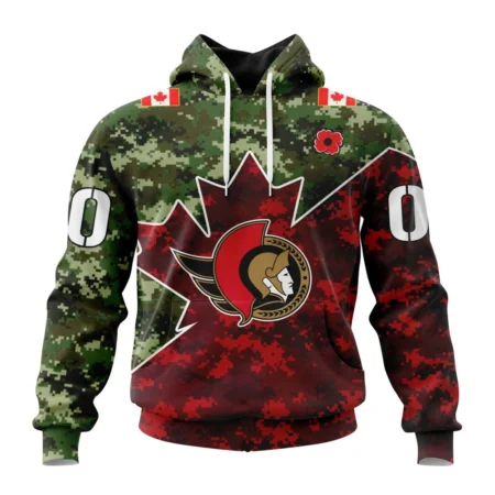 NHL Ottawa Senators Special Design For Remembrance Day,QTNHL080524A2756