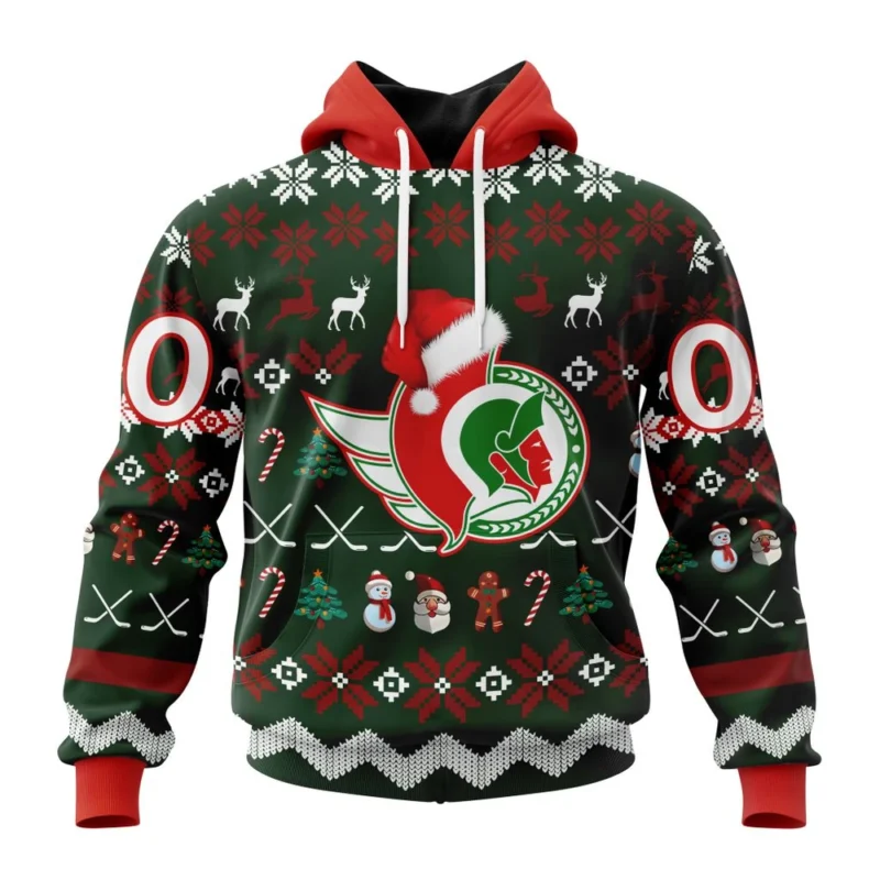 NHL Ottawa Senators, Specialized Unisex Christmas Is Coming,QTNHL080524A2933