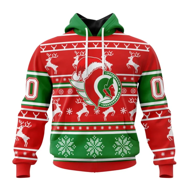 NHL Ottawa Senators, Specialized Unisex Christmas Is Coming ,QTNHL080524A2956