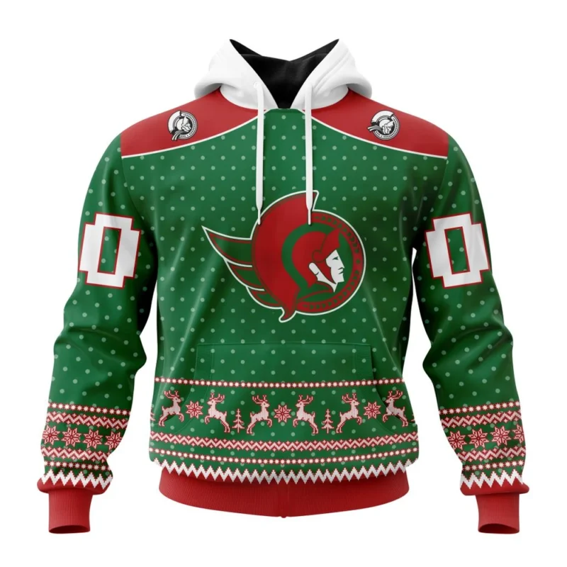 NHL Ottawa Senators Special Christmas Apparel,QTNHL080524A3038