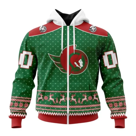 NHL Ottawa Senators Special Christmas Apparel,QTNHL 080524B3038