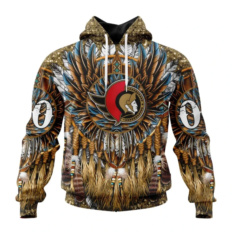 NHL Ottawa Senators Special Native Costume Design,QTNHL080524A304