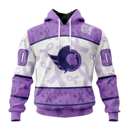 NHL Ottawa Senators Special Lavender Fight Cancer,QTNHL080524A3101