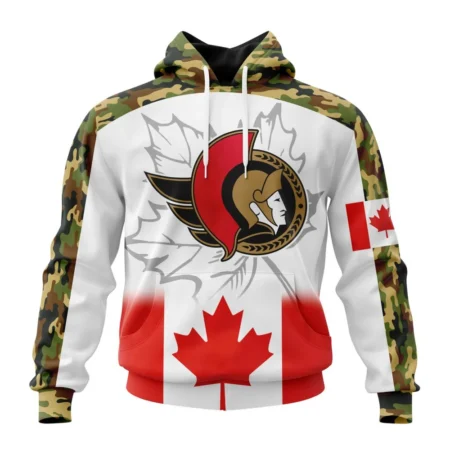 NHL Ottawa Senators, Specialized Design With Our Canada Flag,QTNHL080524A3432