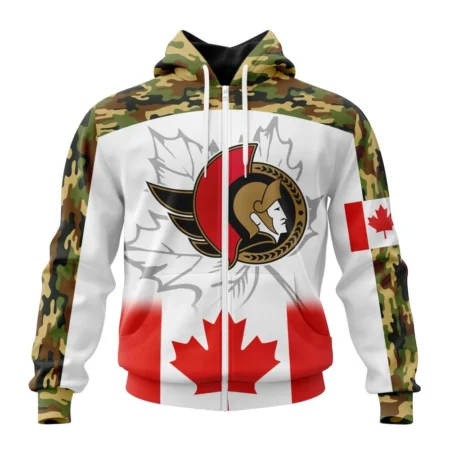 NHL Ottawa Senators, Specialized Design With Our Canada Flag,QTNHL 080524B3432