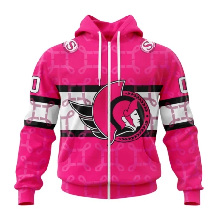 NHL Ottawa Senators, Specialized Design I Pink I Can, In October We Wear Pink Breast Cancer,QTNHL 080524B3616