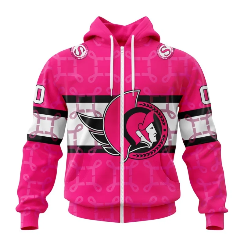 NHL Ottawa Senators, Specialized Design I Pink I Can, In October We Wear Pink Breast Cancer,QTNHL 080524B3616