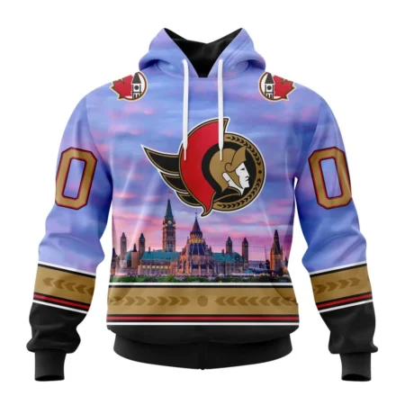 NHL Ottawa Senators Special Design With Parliament Hill,QTNHL080524A4080