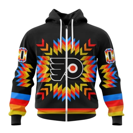 NHL Personalized Name And Number, Philadelphia Flyers Special Design With Native Pattern,QTNHL Personalized Name And Number,080524B1021