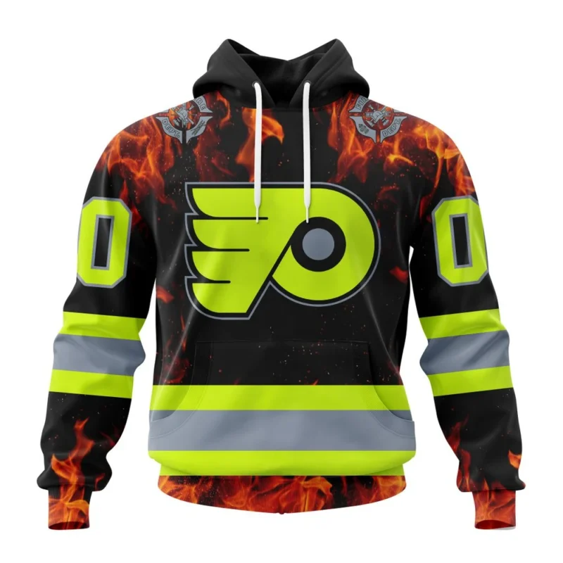 NHL Philadelphia Flyers Special Design Honoring Firefighters,QTNHL080524A1085