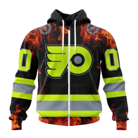 NHL Personalized Name And Number, Philadelphia Flyers Special Design Honoring Firefighters,QTNHL Personalized Name And Number,080524B1085